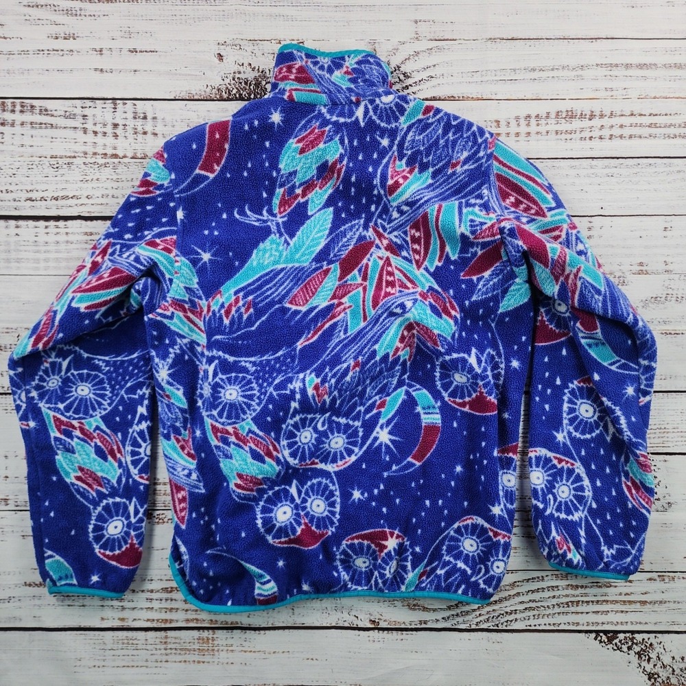 Patagonia Synchilla Snap-T Fleece Pullover Harvest Moon Owl Women's Medium M - Picture 3 of 8